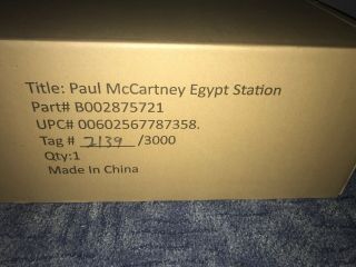 PAUL MCCARTNEY EGYPT STATION TRAVELLER ' S DELUXE EDITION BOX SET LTD 3000 2