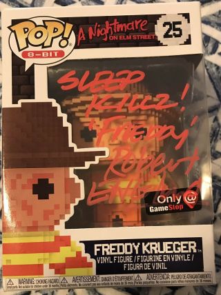Robert Englund Signed/autographed Freddy Kruger Funko Pop Bas Exact Proof