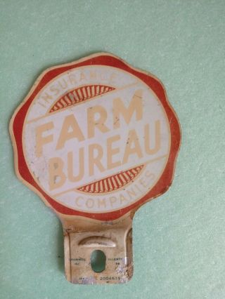 Vintage Tag Topper Farm Bureau.  Oil Can Anti - Freeze