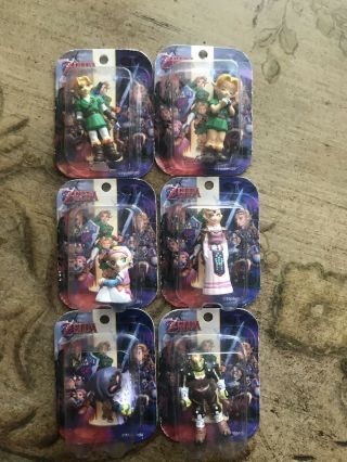 Legend Of Zelda Ocarina Time Mini Tomy Figures Complete Set Of 6