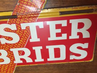 Vintage Pfister Hybrids Feed Seed Corn Farm Metal Tin Weathervane Farm Sign DST 4