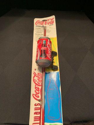 Vintage 1995 Coca Cola Fishing Pole Johnson Reels Inc.
