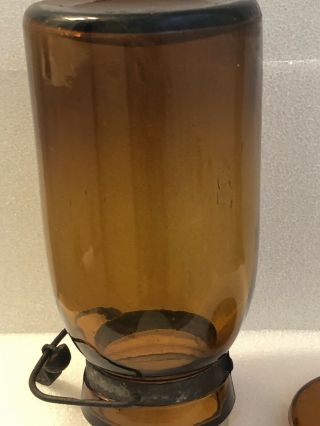 Dark Amber Globe Mason Jar Fruit Jar Canning Jar 3