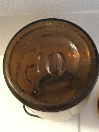 Dark Amber Globe Mason Jar Fruit Jar Canning Jar 4