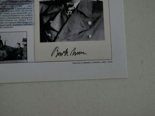 SIGNED PHOTO OF GERMAN ACE GERHARD BARKHORN 2 SCORING GERMAN PILOT COND 3