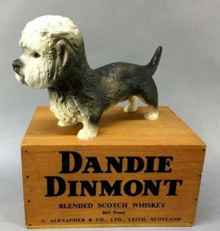 Dandie Dinmont Scotch Whisky Trade Pub Tavern Sign Advertising Full Body Figure