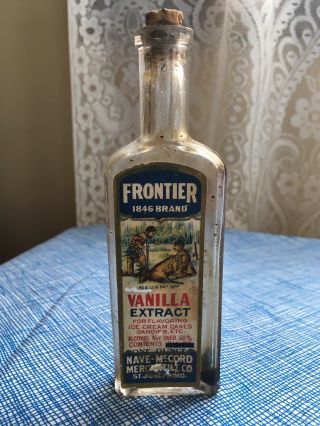 Vintage Frontier 1846 Brand Vanilla Extract From Late 1800 