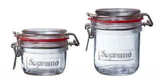 Supreme Jars (set Of 2) Clear Brand Ss18