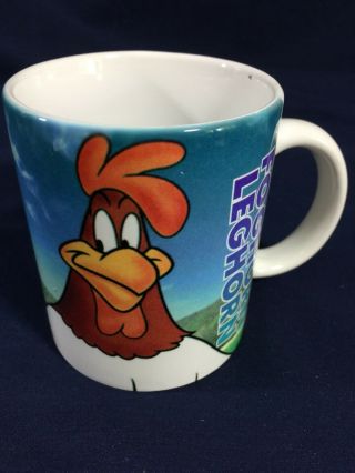Vintage Foghorn Leghorn Cup Glass Coffee Mug 1996 Warner Bros.  Looney Tunes