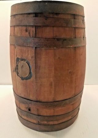 Antique Coca - Cola Syrup Wooden 5 Gallon Barrel w/ Paper Label & Tap 5