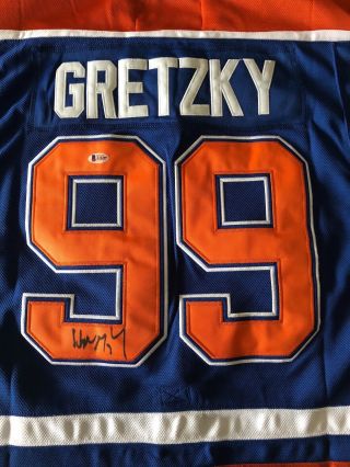 The Great One Wayne Gretzky Signed Edmonton Oilers Jersey Authentic Auto Beckett