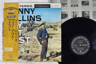 Sonny Rollins Way Out West Contemporary Lax - 3010 Japan Obi Vinyl Lp