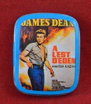 Vintage Small Advertising Tin Box James Dean