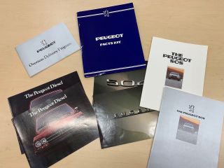 9 Peugeot Brochures 1978 - 1982