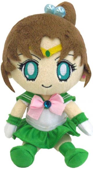 Bandai Sailor Moon Sailor Jupiter Makoto Kino Plush Doll Official Japan