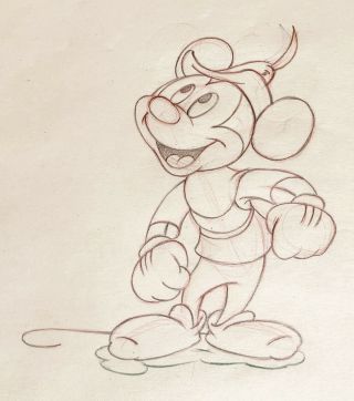 1947 Walt Disney Mickey Mouse Fun & Fancy Production Animation Drawing Cel