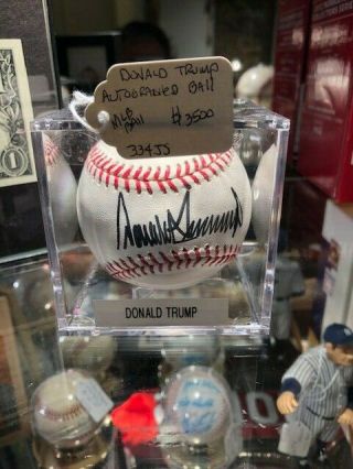 Authentic President Donald J Trump Autographed Mlb Baseball