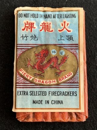 Firecracker Label Fiery Dragon 16’s Complete