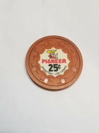 Rare 25 Cent Pioneer Club Casino Chip Las Vegas