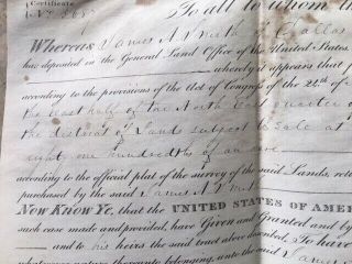 Andrew Jackson Sign Landgrant Dallas Co.  Alabama May 19,  1831 5