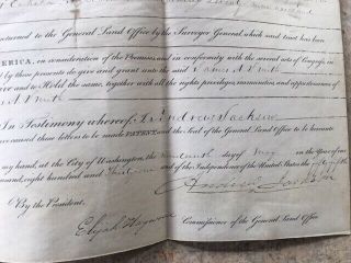 Andrew Jackson Sign Landgrant Dallas Co.  Alabama May 19,  1831 9