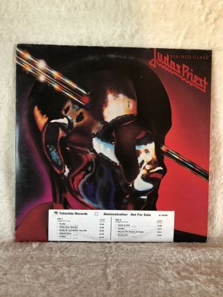 Judas Priest Stained Class Vinyl Lp 1978 Columbia Records Promo