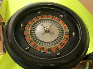14 " Vintage Bakelite Roulette Wheel - Rott Games Made In Usa York City