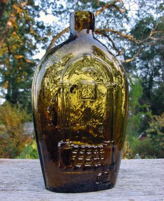 1830s - " Masonic / Eagle " - Historical Flask