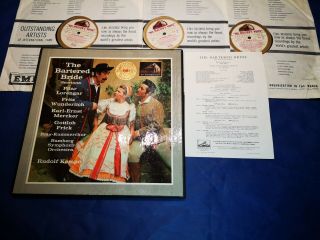 HMV ASD 522 - 4 WHITE/GOLD RUDOLF KEMPE SMETANA THE BARTERED BRIDE 3 LP NM 6