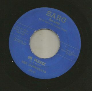 Doowop Bw Breed R&b Rocker - Downbeats - I Couldnt See - Hear - 1960 Sarg