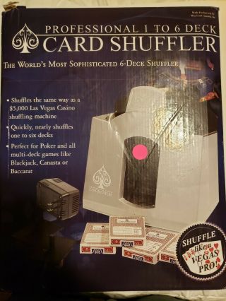 Professional 1 To 6 Deck Card Shuffler