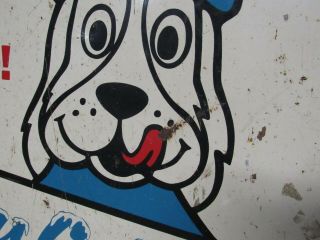 Vintage Double Sided Painted Metal Slush Puppie Sign 4