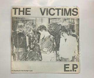 The Victims - No Thanks To The Human Turd EP press Oz Punk grail KBD 3