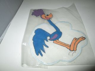 Vintage - Road Runner 8 " By 5 " Embroidered Patch Jacket Cartoon Large