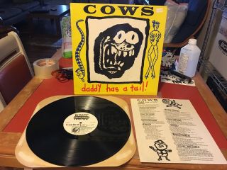 Cows “daddy Has A Tail” Lp Orig 1989 Am Rep 1st Us Press Insert Punk Rock Noise
