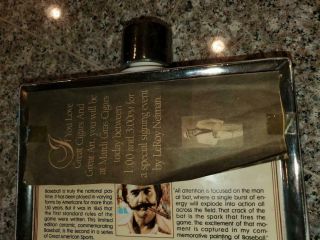 LEROY NEIMAN SIGNED SATIN WOOD WHISKEY DECANTER HAND SIGNED BY LEROY NEIMAN 4