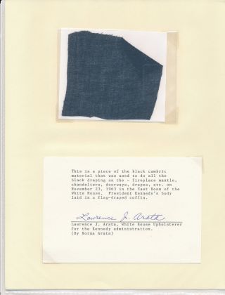 Signatures & Memorabilia Related to JFK,  incl.  statement by Oswald ' s capturer 2
