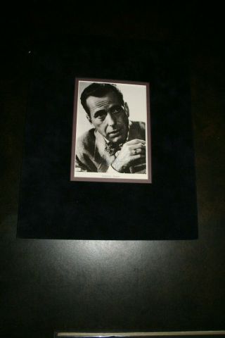 Humphrey Bogart Autographed 6x8 B/w Photo Matted