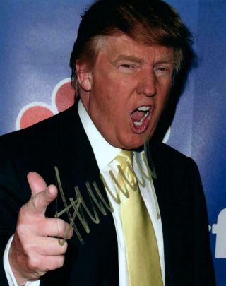 Donald Trump 8x10 Signed Photo Autographed Picture,