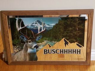 Busch Beer Deer Mirror Never Displayed Busch Outdoors Hunting