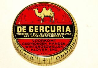 Medical Dermatology Skin Diseases Belgium Gercuria Camel Tin 1920s