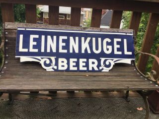 Leinenkugel Beer Double Sided Porcelain Sign
