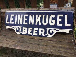 Leinenkugel Beer Double Sided Porcelain Sign 2