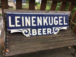 Leinenkugel Beer Double Sided Porcelain Sign 4