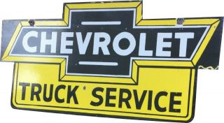 Porcelain Chevrolet Truck Service SIZE 36 