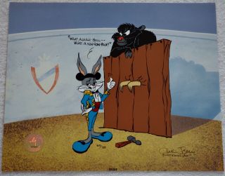 Chuck Jones Bugs And Gulli - Bull Animation Cel Signed 209/750 W/coa