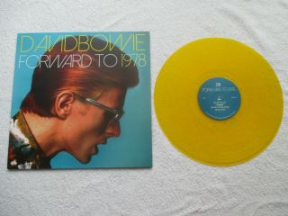 David Bowie " Forward To 1978 " Ltd Ed Of 100 On Yellow Vinyl With Poster New/mint