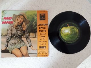 Vinyl Ep 7 " 45 Mary Hopkin/apple - - - Lontano Dagli Occhi,  3 Israel