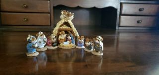 Wee Forest Folk 8 Piece Nativity Set