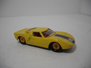 Vintage 1965 Matchbox Lesney 41C FORD GT; WHITE RESTORED TO RARE YELLOW 6. 3
